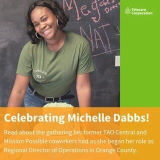 Confetti cake and congratulations! 🥳⁠
⁠
Telecare's Michelle Dabbs, as well as programs TAO Central and Mission Possible in Orange County, all have something to celebrate!⁠
⁠
We'd tell you what it is, but that would ruin the surprise. 😉⁠
⁠
Feel free