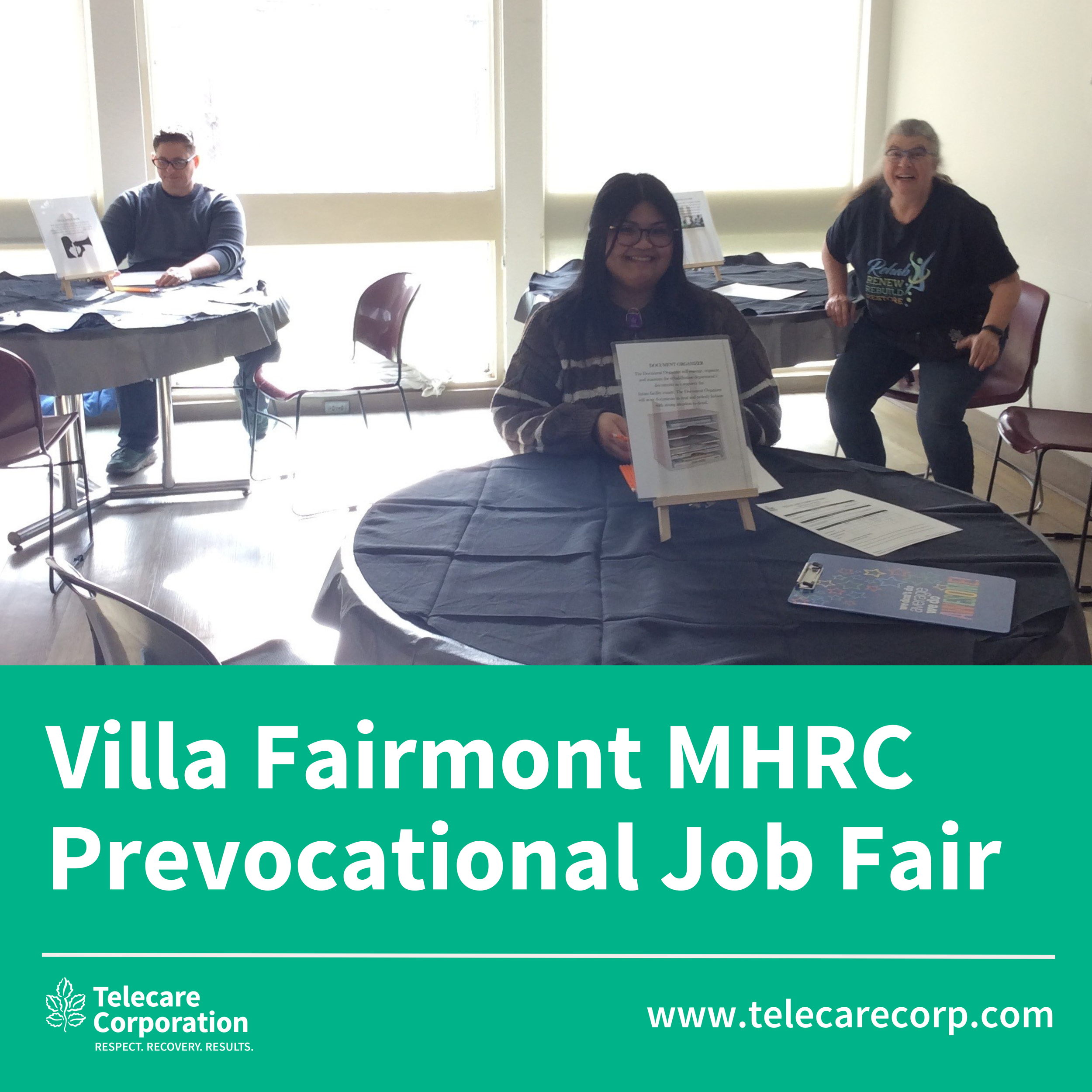 Villa Fairmont MHRC Hosts Prevocational Job Fair for Clients