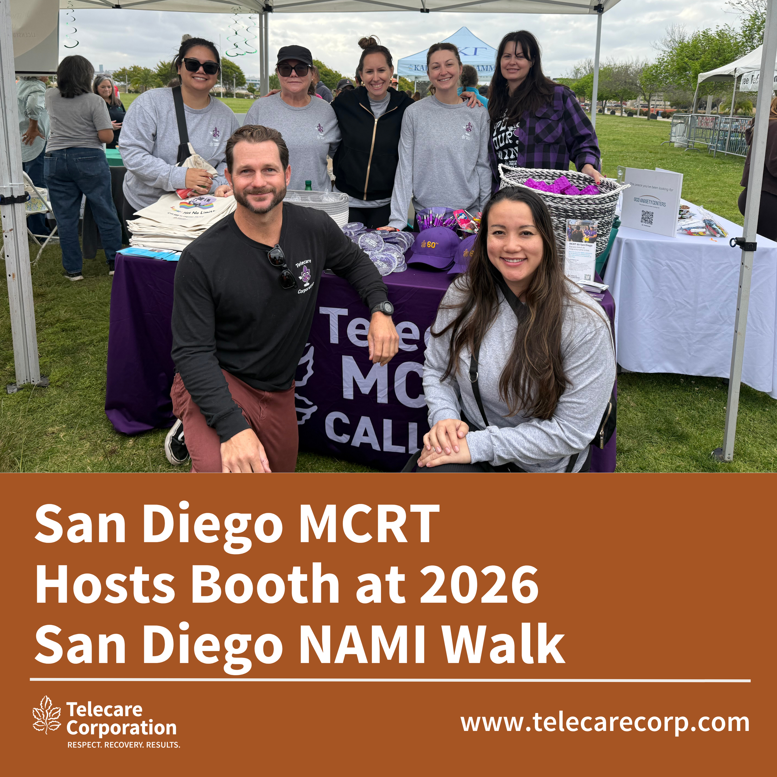 San Diego MCRT Hosts Booth at 2026 San Diego NAMI Walk