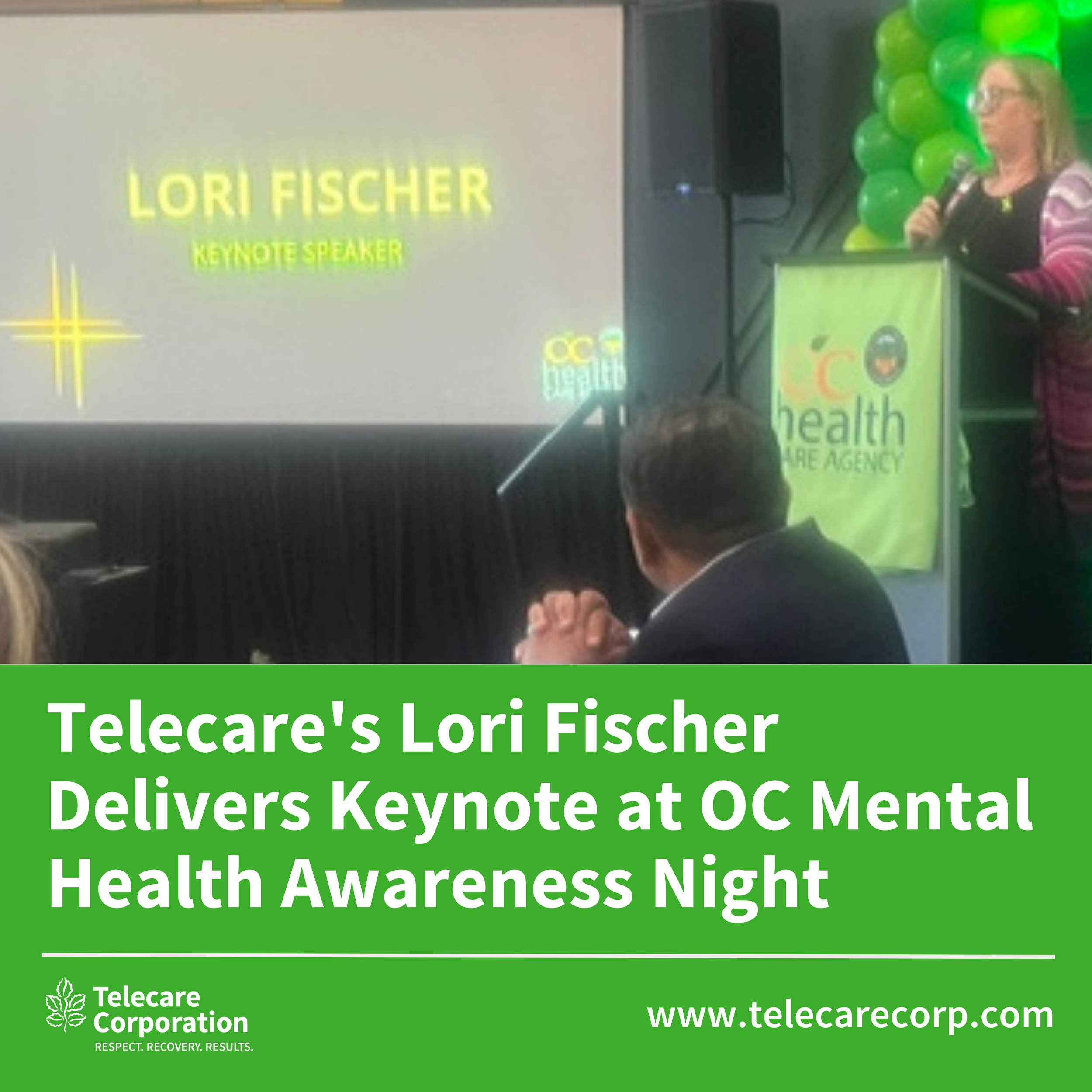 Telecare's Lori Fischer Delivers Keynote at OC Mental Health Awareness Night