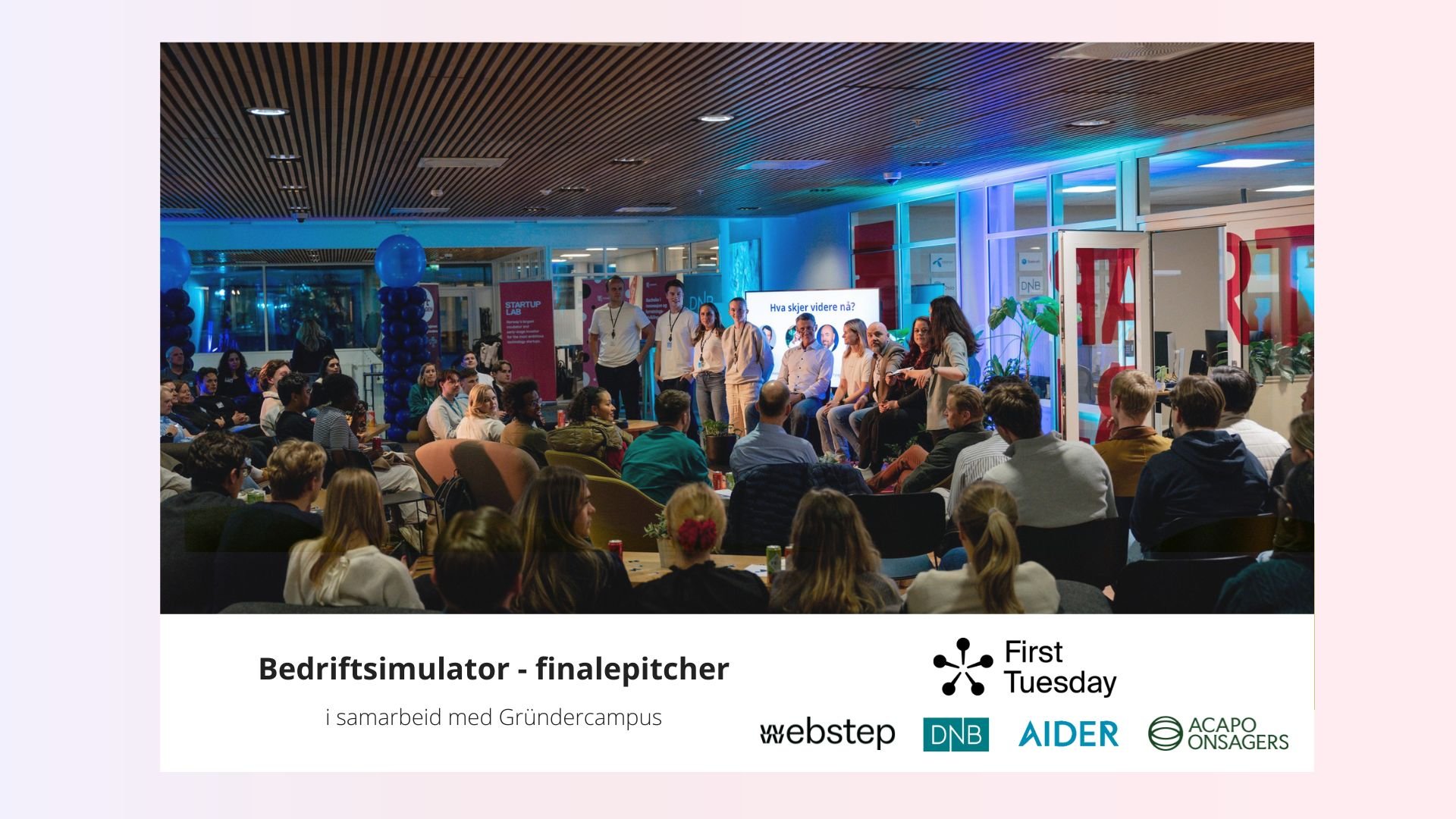 Pitchekonkurranse i Bedriftssimulator