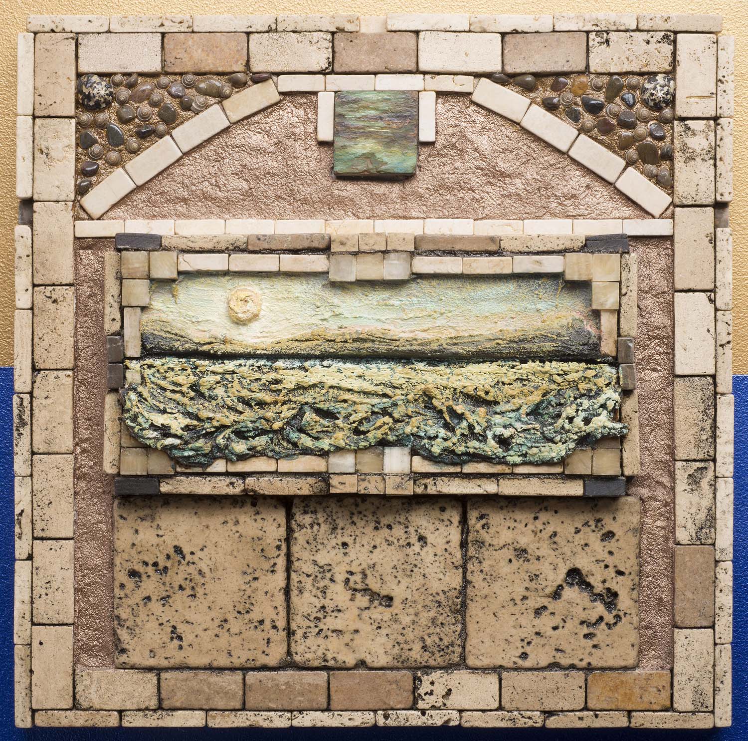 16.25" (w) x 16.25" (h) Mixed Media