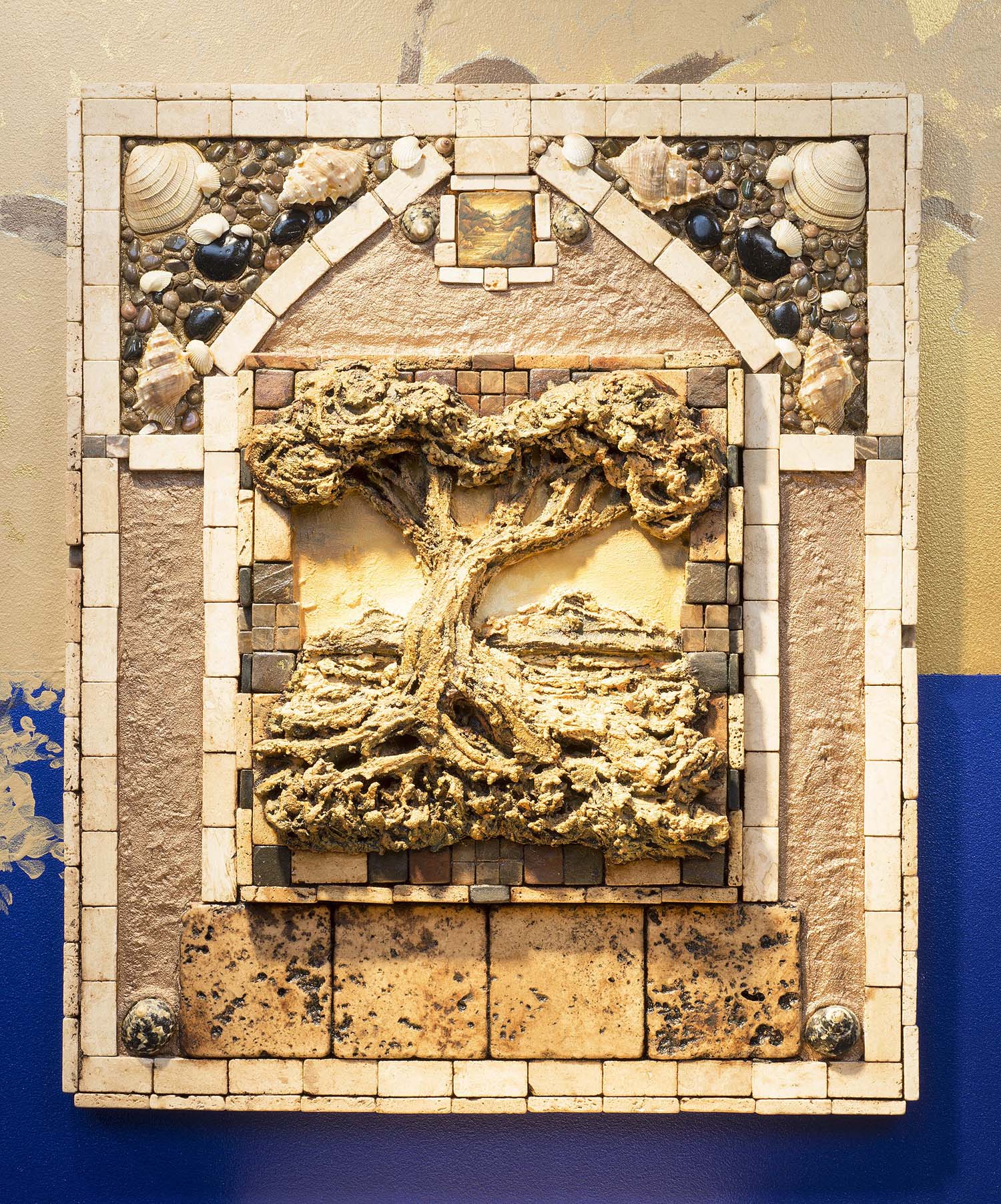 21.75" (w) x 26.25" (h) Mixed Media