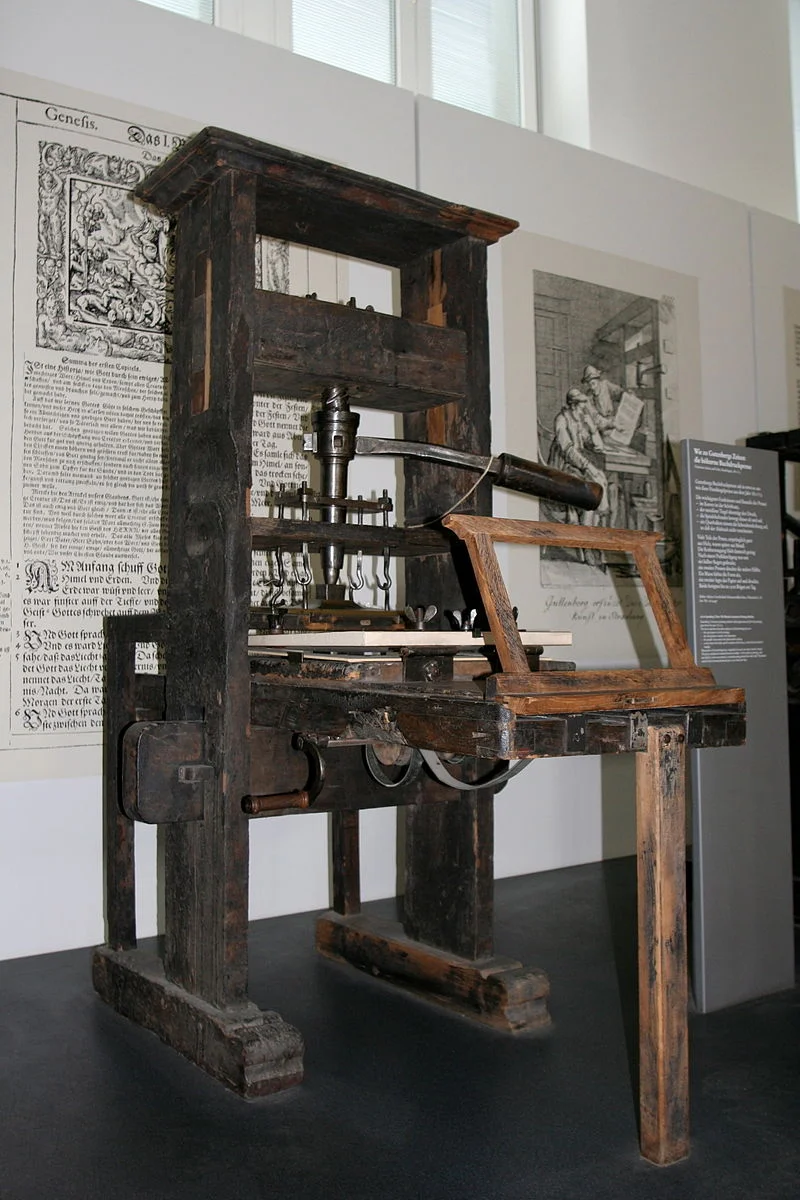 Printing press from 1811.