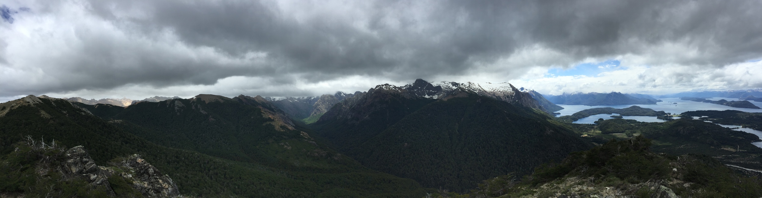 Looking out into Nahuel Huapi National Park