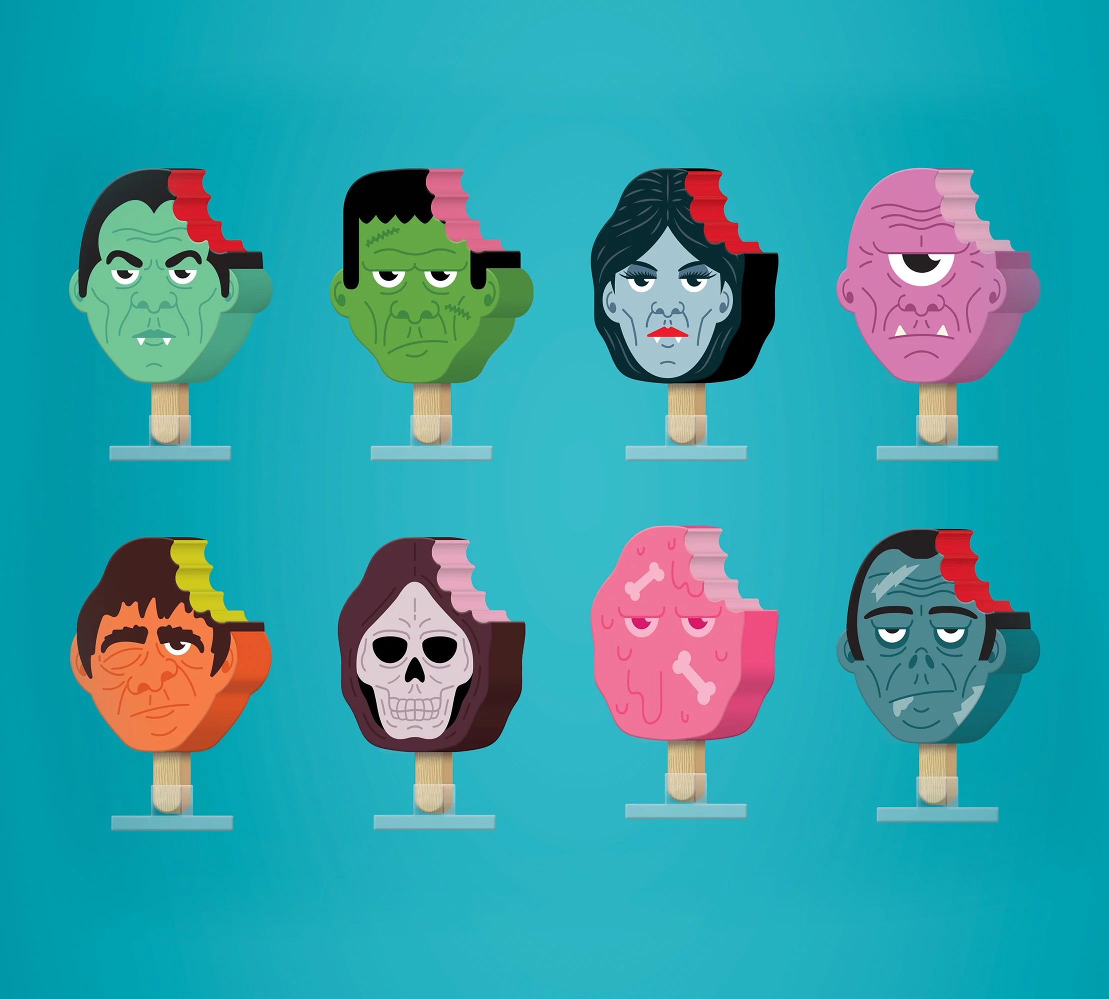 FROZEN CULTURE X CLASSIC MONSTERS MYSTERY VINYL FIGURE CASE OF 9