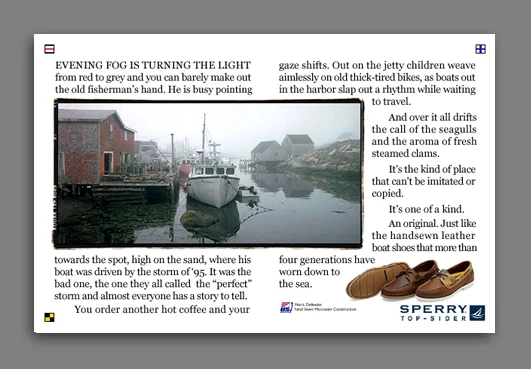  Using one-of-a-kind seashore locations to evoke the authenticity of the worlds most famous sailing shoes.