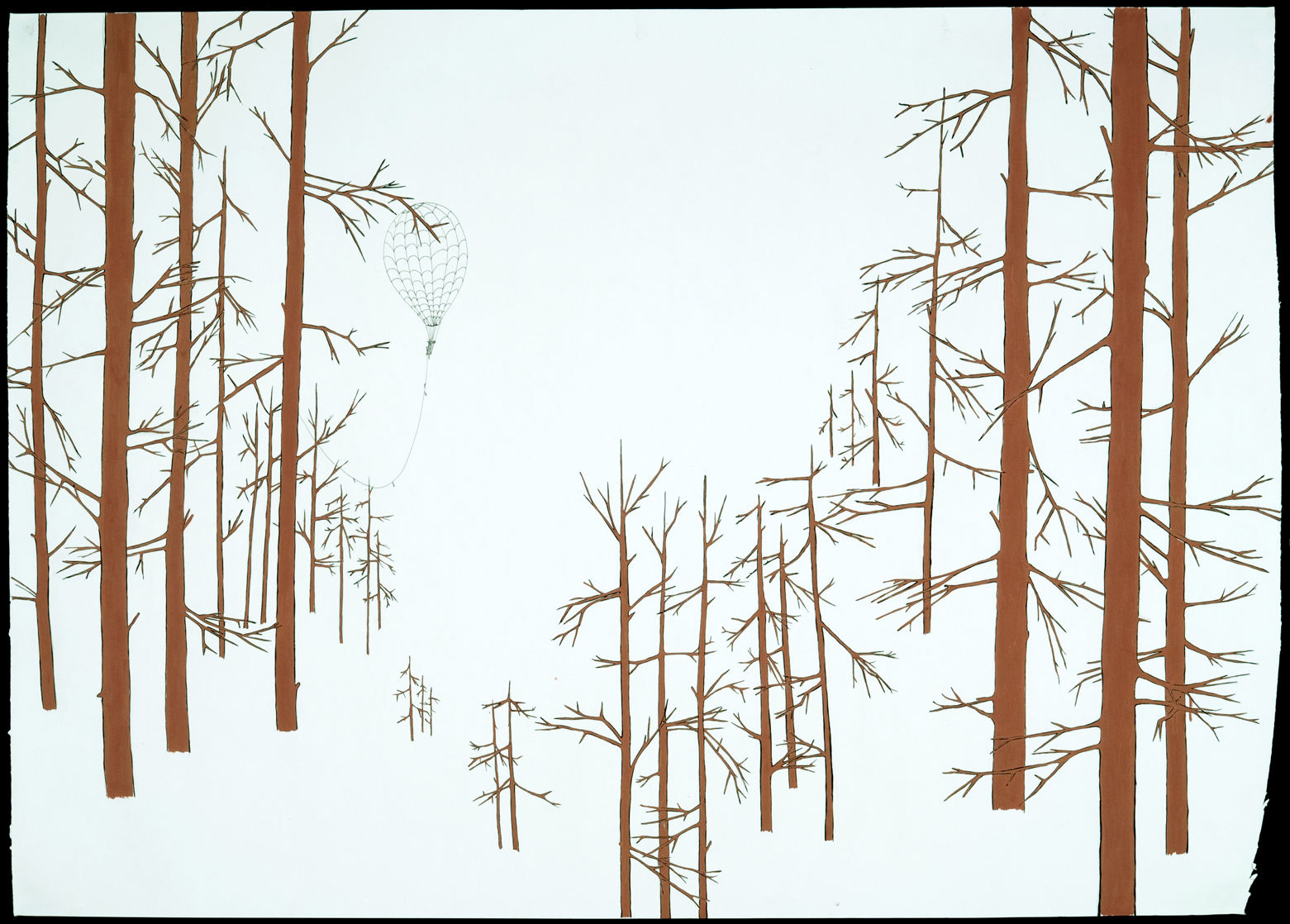 nothing between the trees