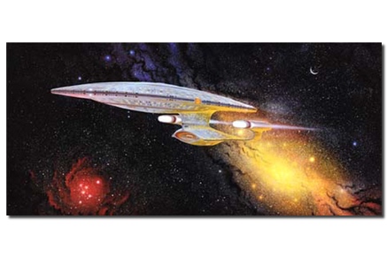 STAR TREK THE NEXT GENERATION PIN ANSTECKER USS ENTERPRISE 1701-D PICARD RIKER