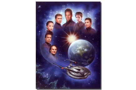 Star Trek Enterprise Cast Lightspeed Fine Art
