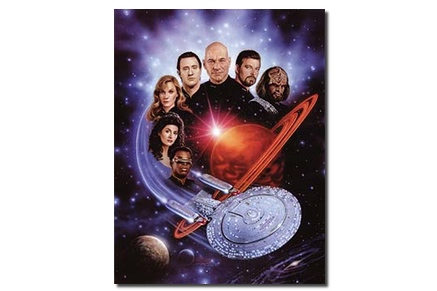 Star Trek the Next Generation Cast Mini Print 