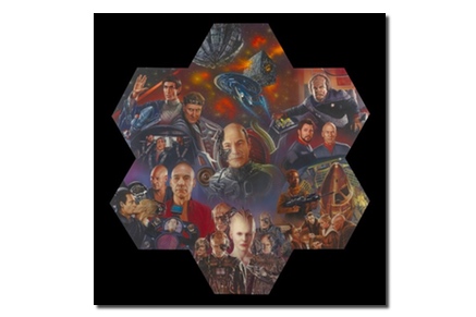 Generations, Deep Space 9 and Voyager Star Trek Postcards x10 