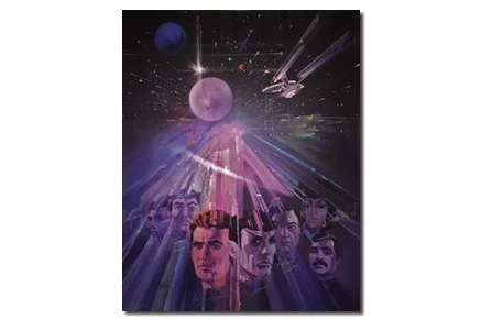 Star Trek - The Magnificent Seven Signed & Mounted Chromagraph