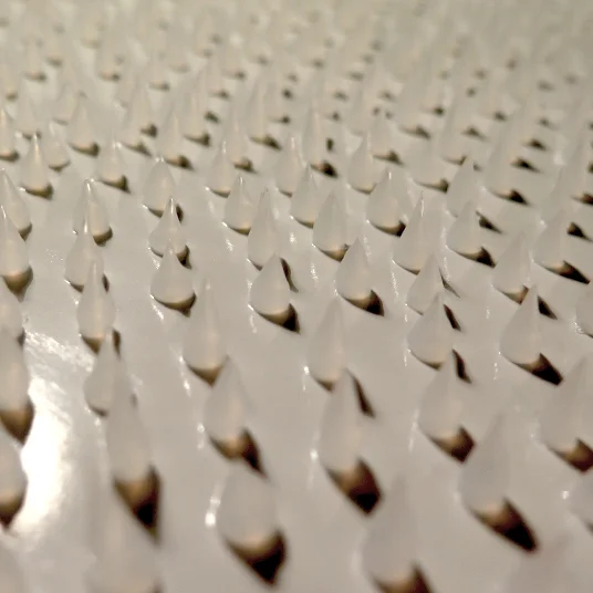 Silicone spikes on latex - textile swatch
