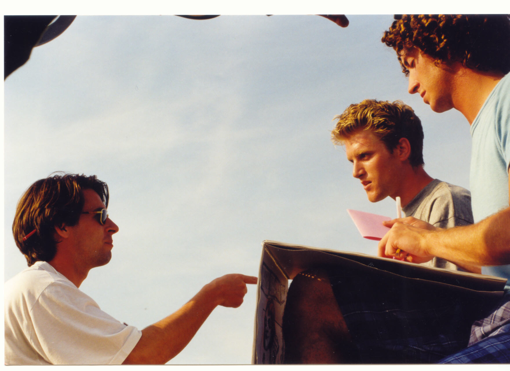 Jonathan directing Andy and Paul on the beach.jpg