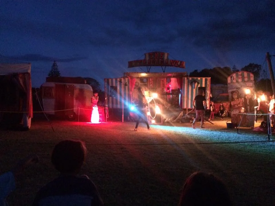 Twilight fire show - Waihi Beach @ New Years