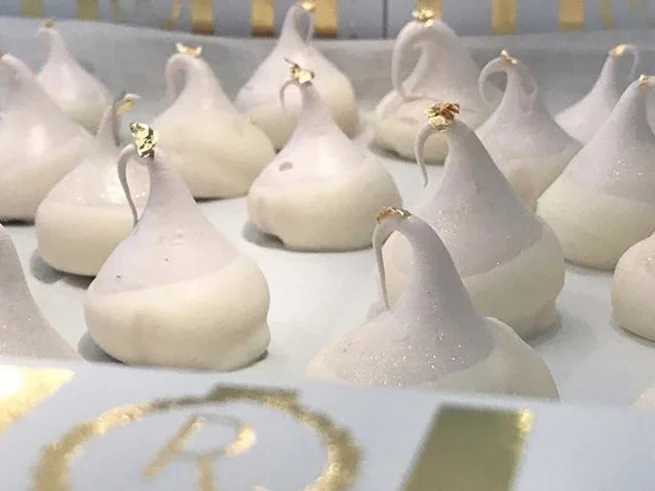 Renée's “Wedding Cake” French Meringues are a popular menu item or gift for any occasion. Renée's French Meringues can be catered, shipped or pre-ordered for pick-up.