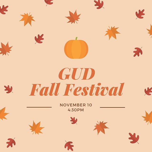 THIS SATURDAY, November 10, we are having our first Fall Festival at 4:30pm!

Food, games, music, bonfire and most important a time with God. 
We have many things planned so invite someone, we&rsquo;re counting on all of you all!