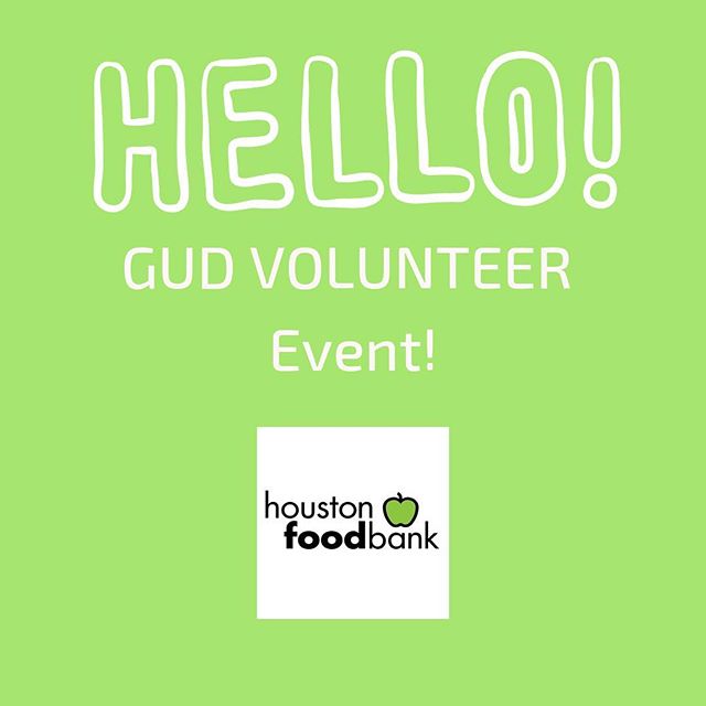 Hey everyone! Tomorrow we&rsquo;re doing another volunteering event but at the Houston Food Bank!!! We are volunteering from 8am-12pm! We will meet up at church at 7am. (Breakfast will be provided)

Please wear your GUD T-Shirt!
