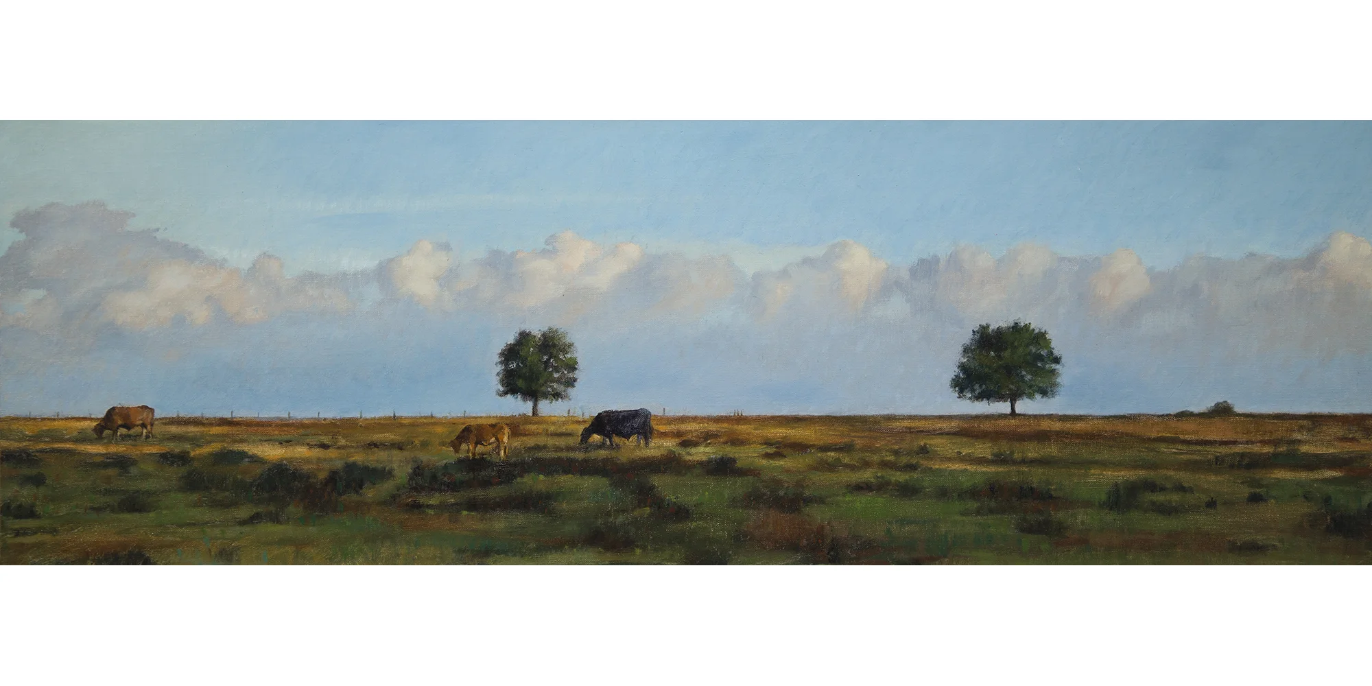8x24 inches, Oil on Linen, framed. $2000