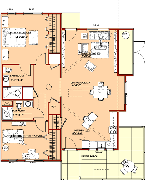 B Unit floor plan Mark.png