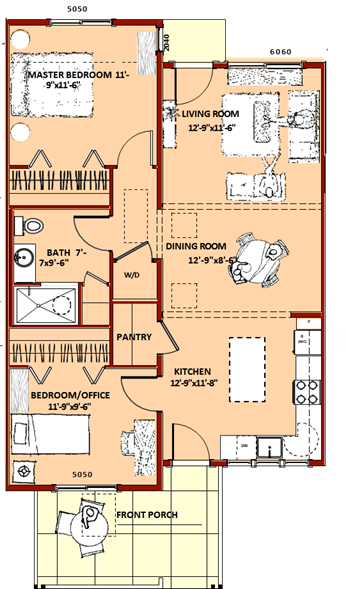 A Unit floor plan Mark.png