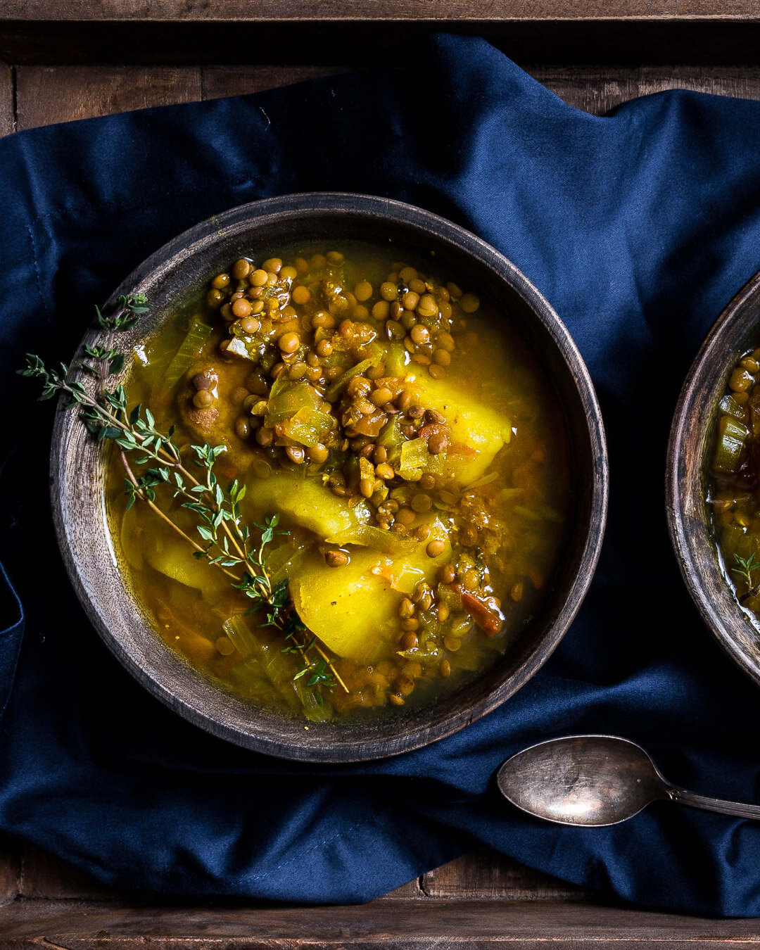 Indian Curry Soup with Dumplings