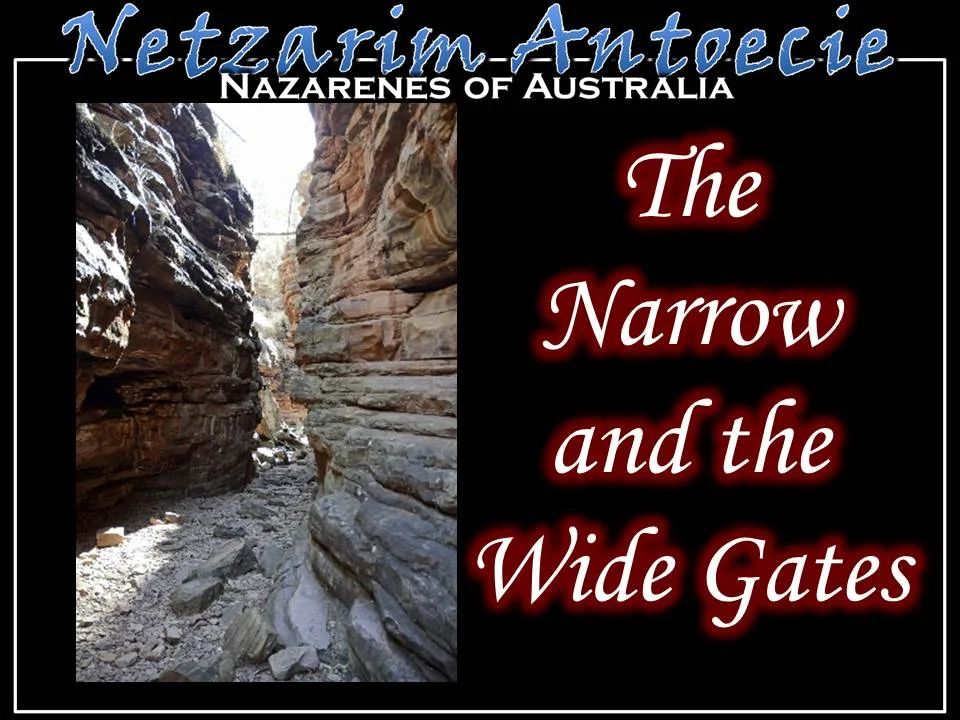 The Narrow and Wide Gates