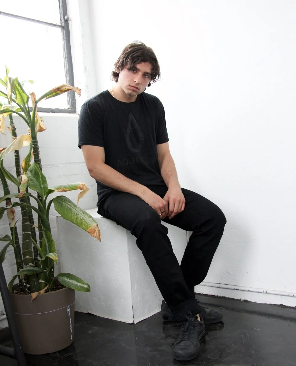 Black on Black Aquaregia T-Shirt