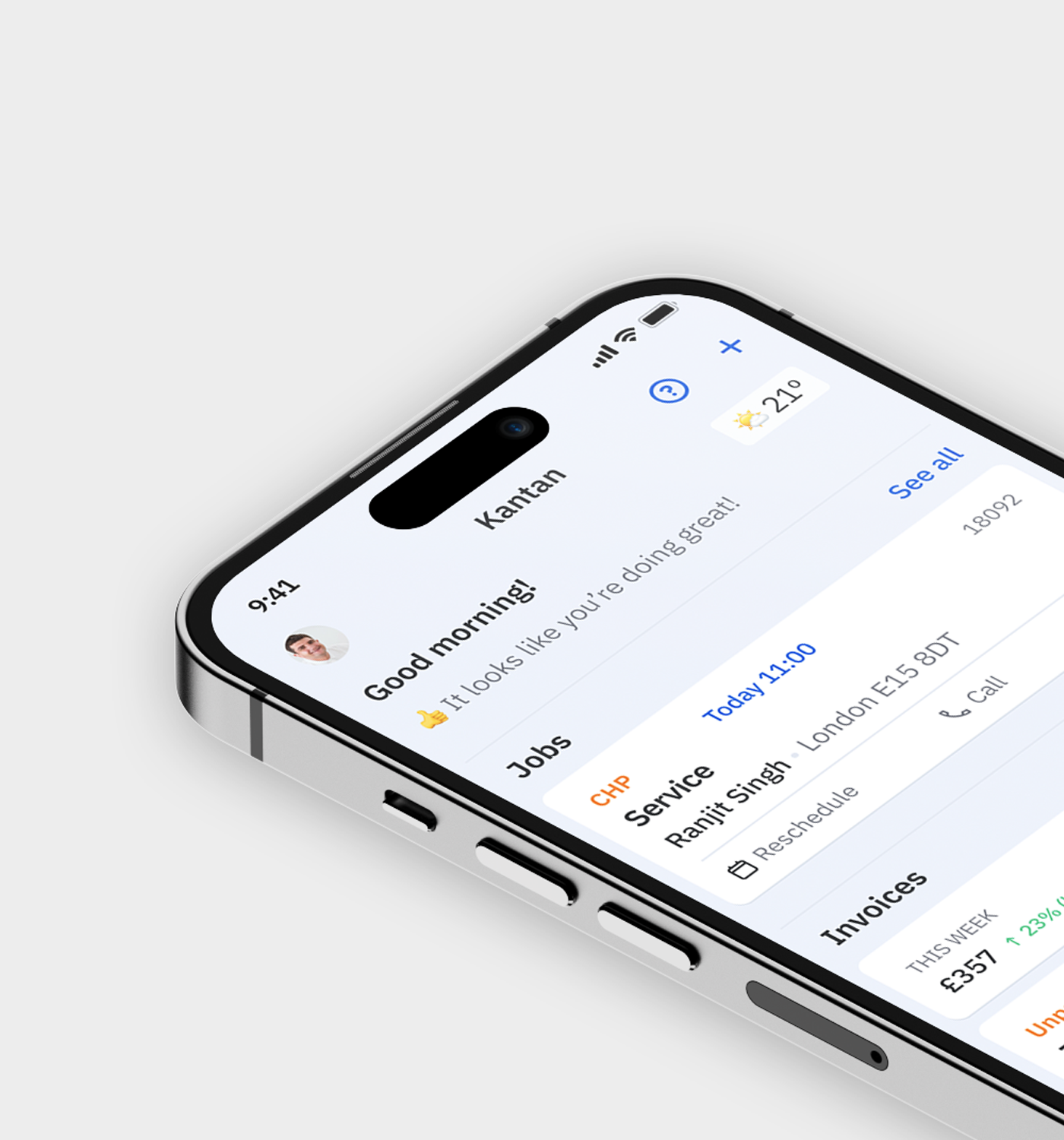 Product Design and UX Design case study for Kantan app by Nassos Kappa