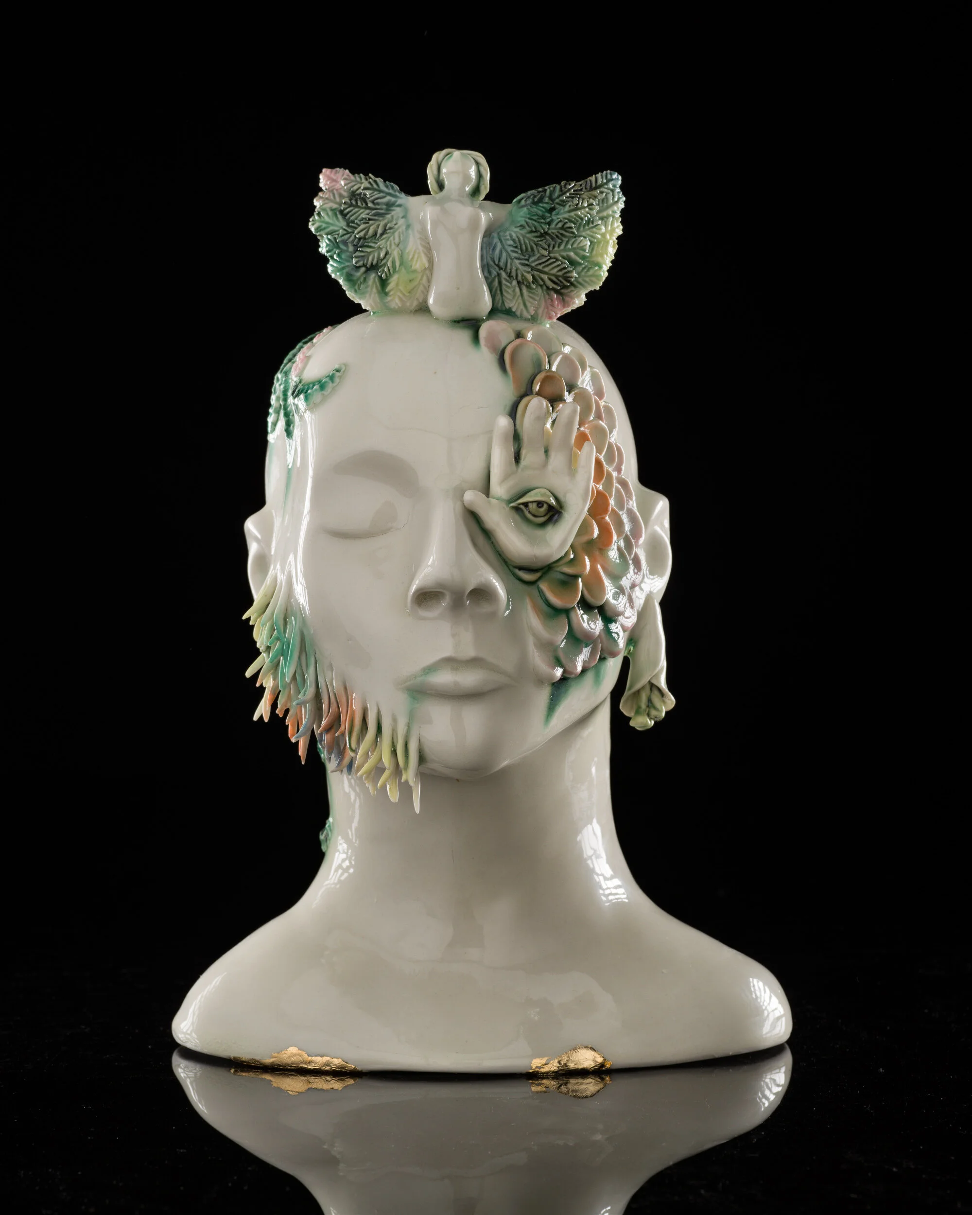 Protection Head I, 2020, ,porcelain