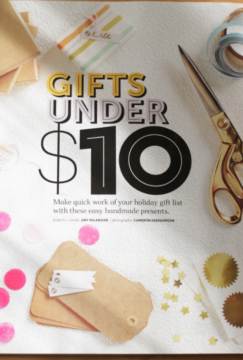 DIY Winter 2015, Gifts Under $10
