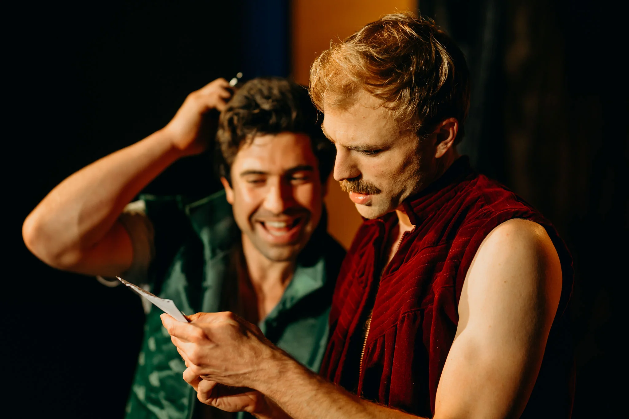 Sam Anderson as Horatio and Leigh Scully as Hamlet. Image: Jack Dixon-Gunn