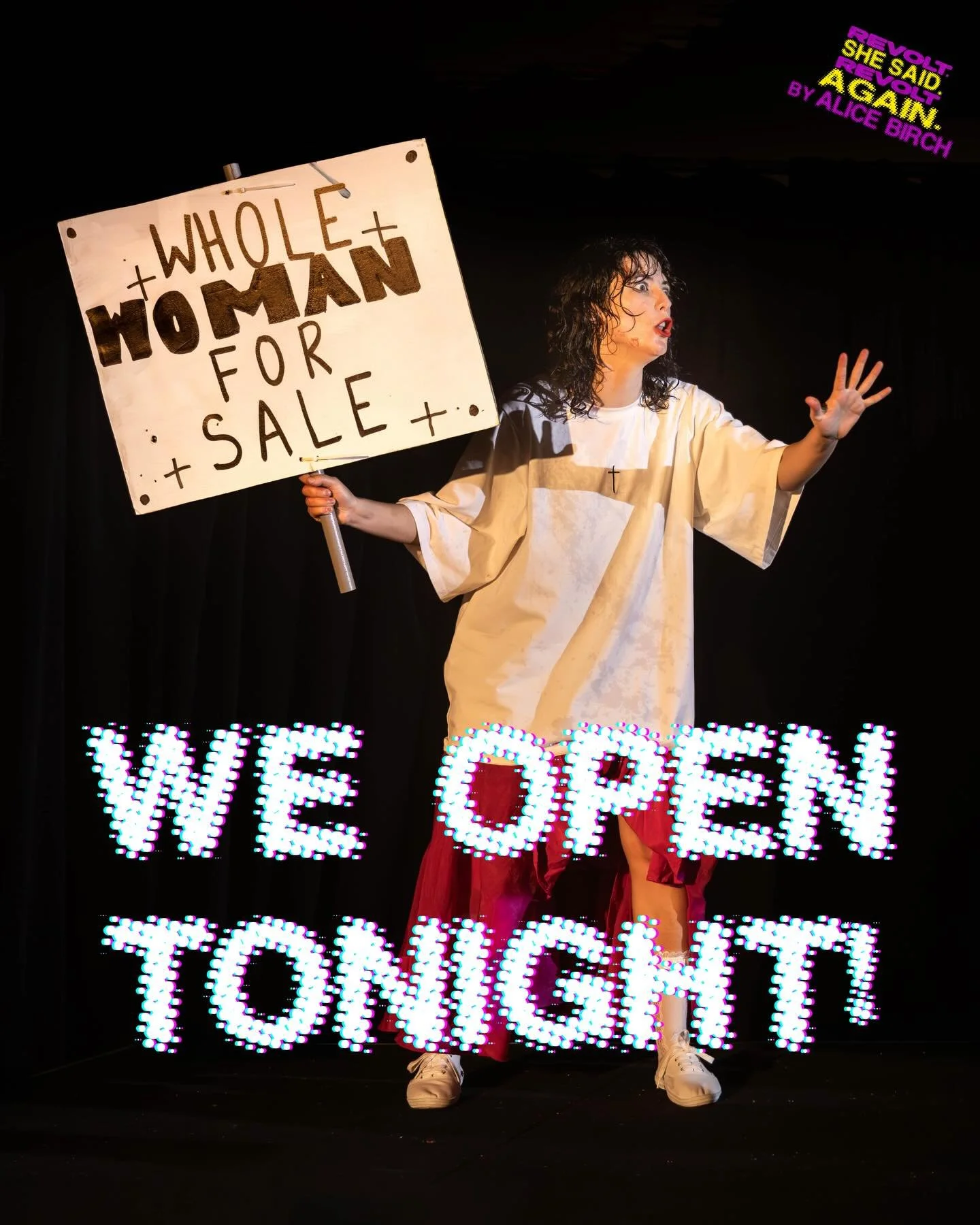 WE OPEN TONIGHT! 🥂

After months of building, questioning, breaking, and rebuilding &mdash; the revolution finally hits the stage. Directed by Emily O&rsquo;Brien-Brown @bobbcreative , this fierce, funny, unapologetically explosive work tears into l