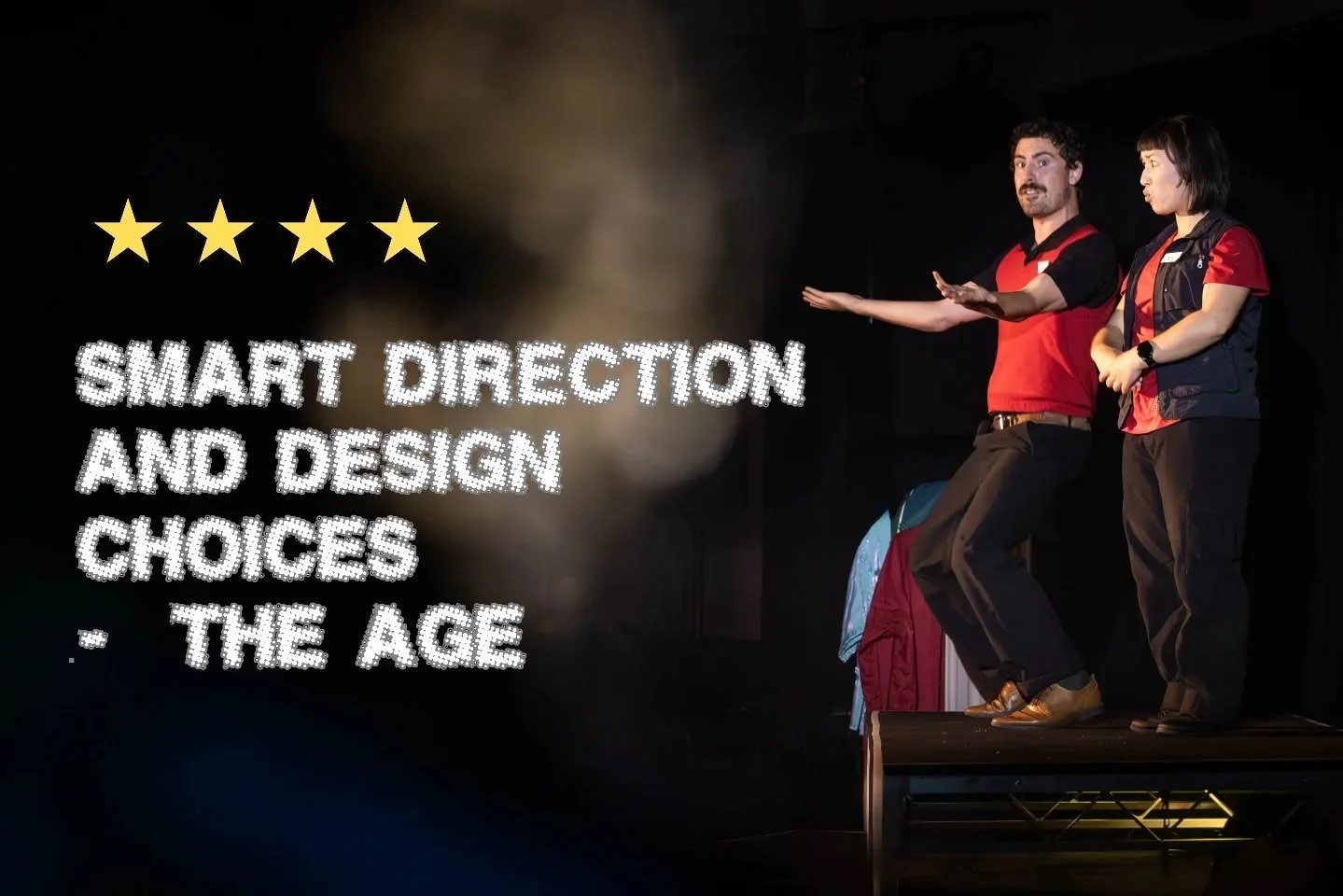 ⭐️⭐️⭐️⭐️ Four Stars from The Age!

&ldquo;Smart direction and design choices&rdquo;

Thanks so much for the wonderful review @theageaustralia

We&rsquo;re back for ONE. FINAL. SHOW.
Don&rsquo;t miss Revolt. She Said. Revolt Again. at The Bowery Theat