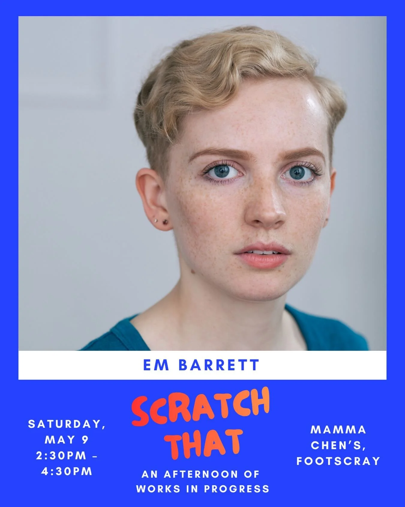 We are so excited to announce the incredible artists that will be presenting work at &lsquo;Scratch That&rsquo;!

First up is Em Barrett, who will be presenting a character comedy piece as &lsquo;Johann&rsquo;:

&ldquo;Johann is launching a very terr