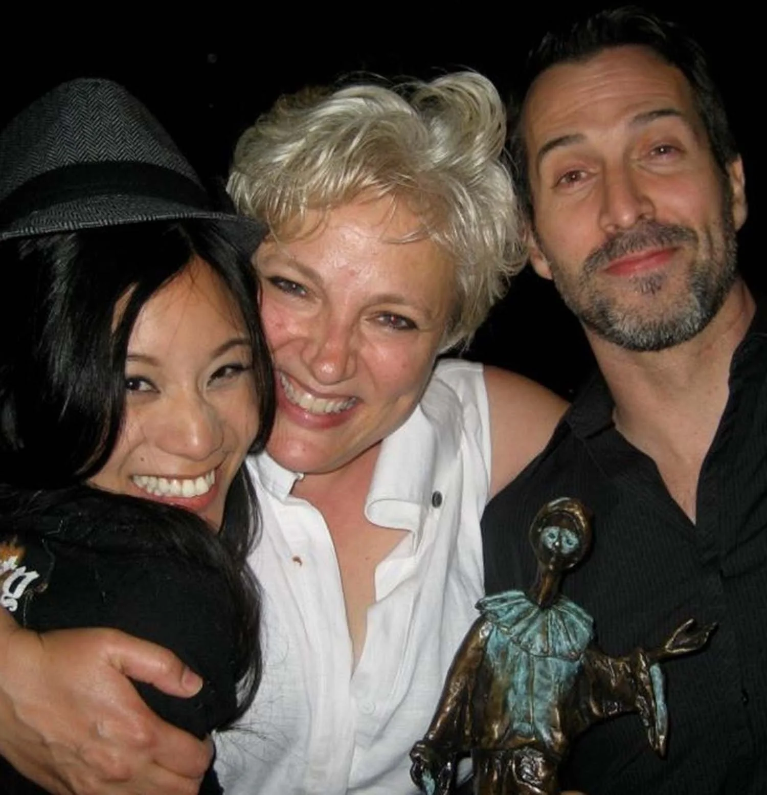  Astrid Van Wieren and her newly won Dora Mavor Moore award   received for her outstanding performance as Lorraine in TWN. 