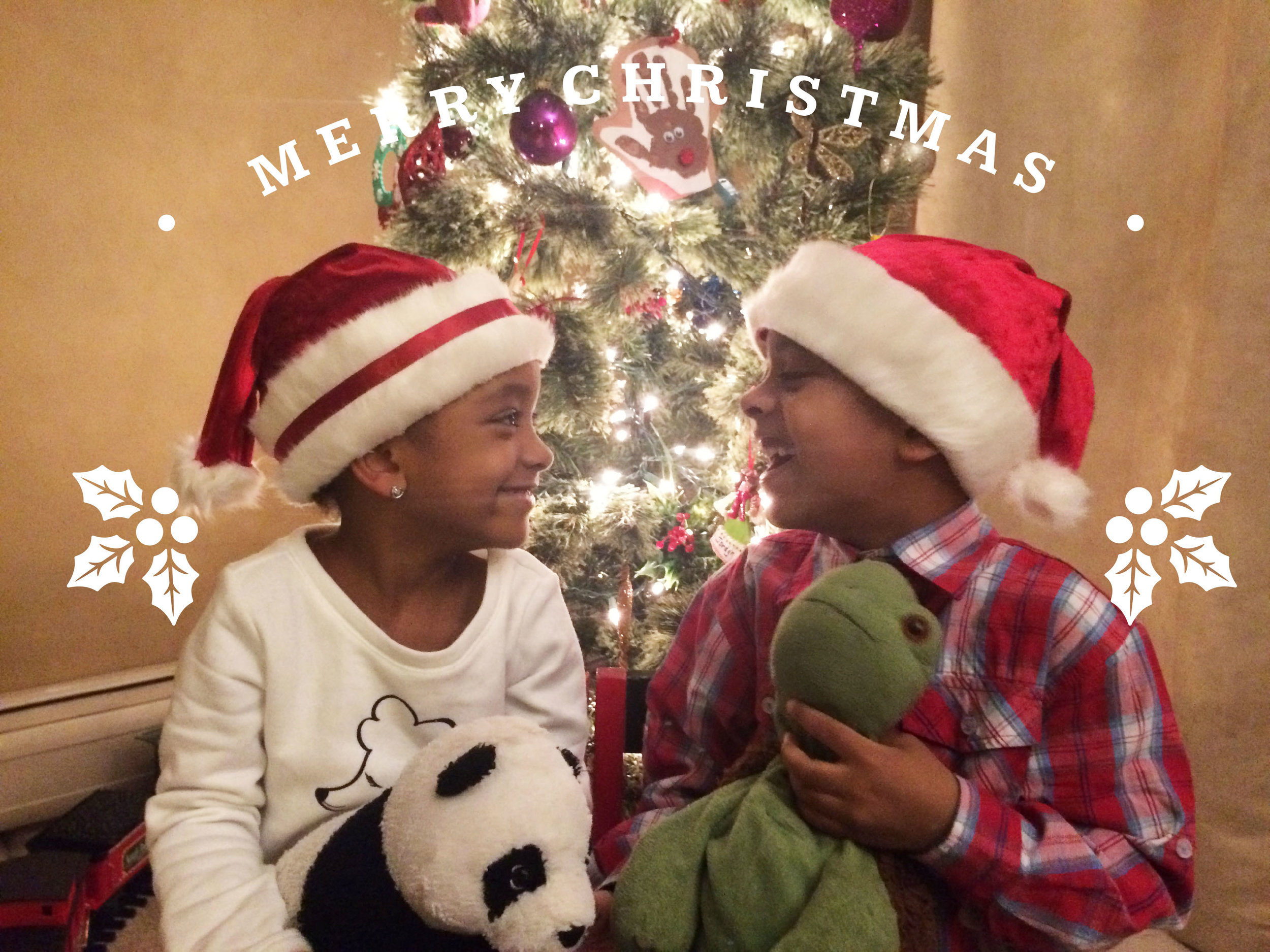 My daughter Jordyn and my son Justin enjoying their hats! 