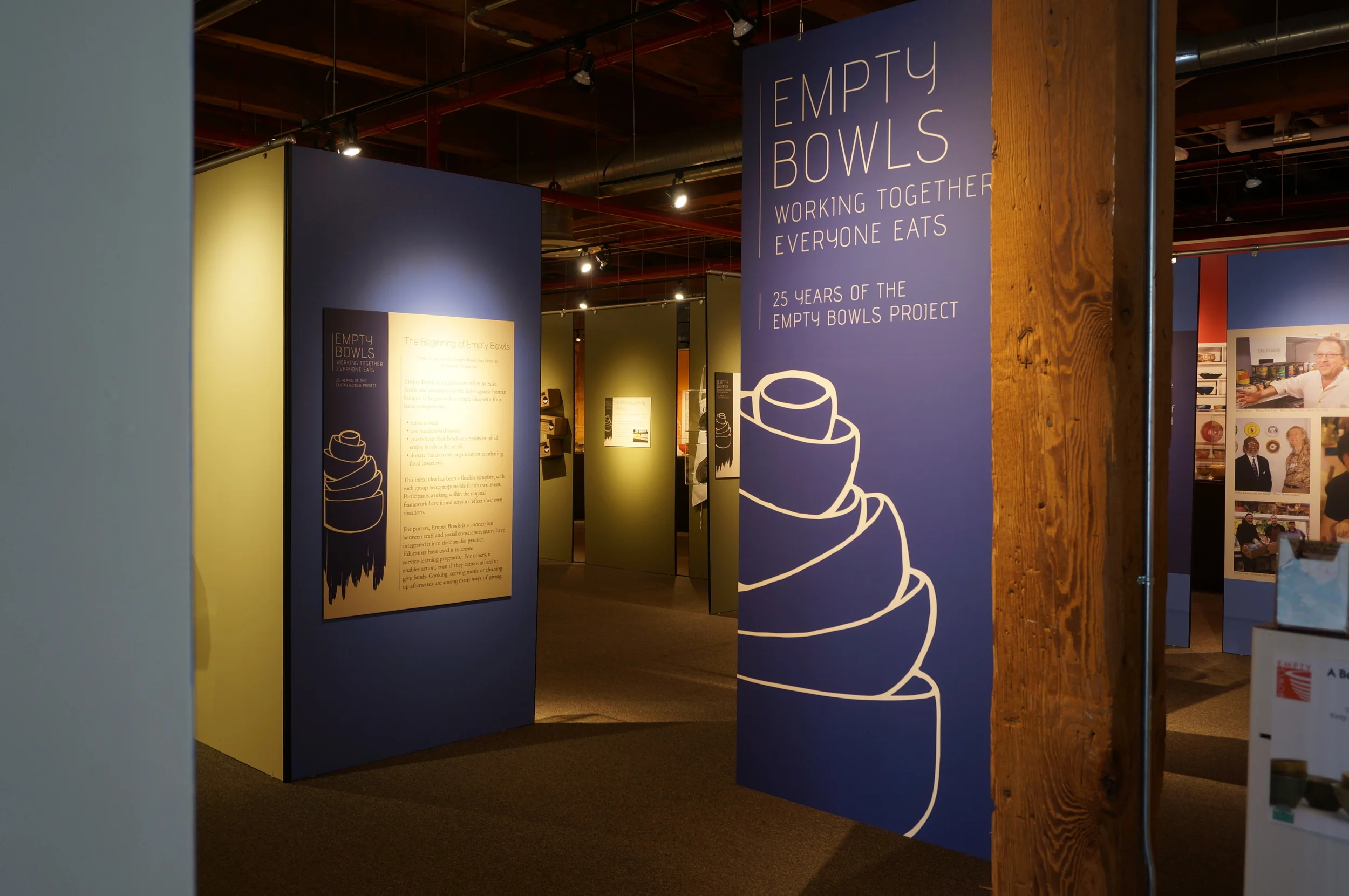 25 Years of the Empty Bowls Project Museum Exhibit