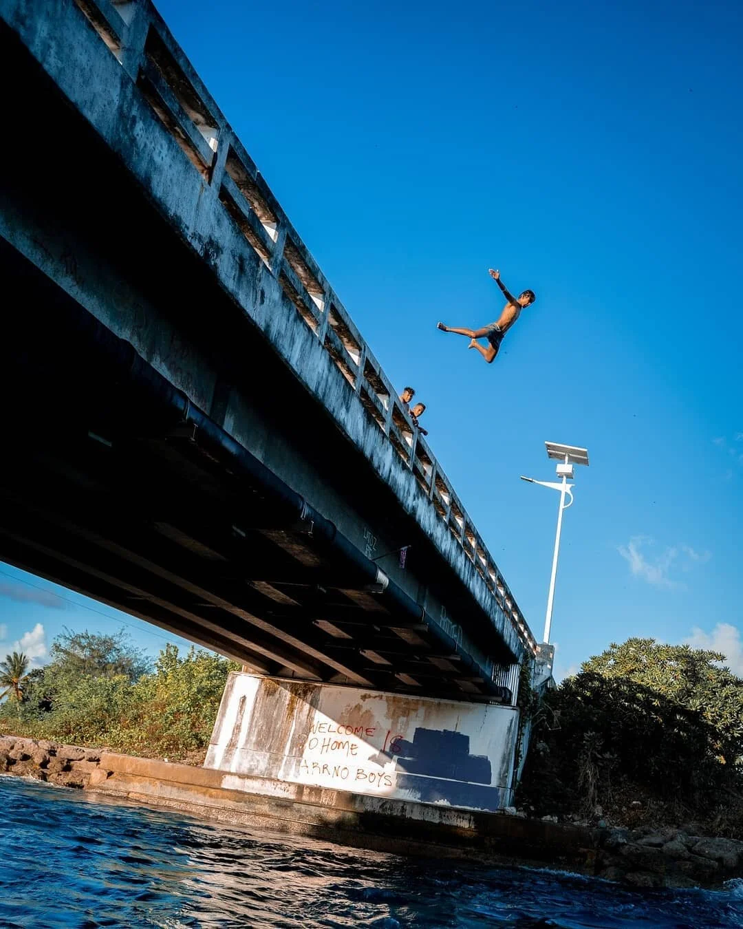 The Marshellese people literally live right on the edge of the ocean. Storms and sea level rise are significant concerns for the country, with the highest point on any of the islands being about 7 ft... and that's the landfill. 

Already it is estima