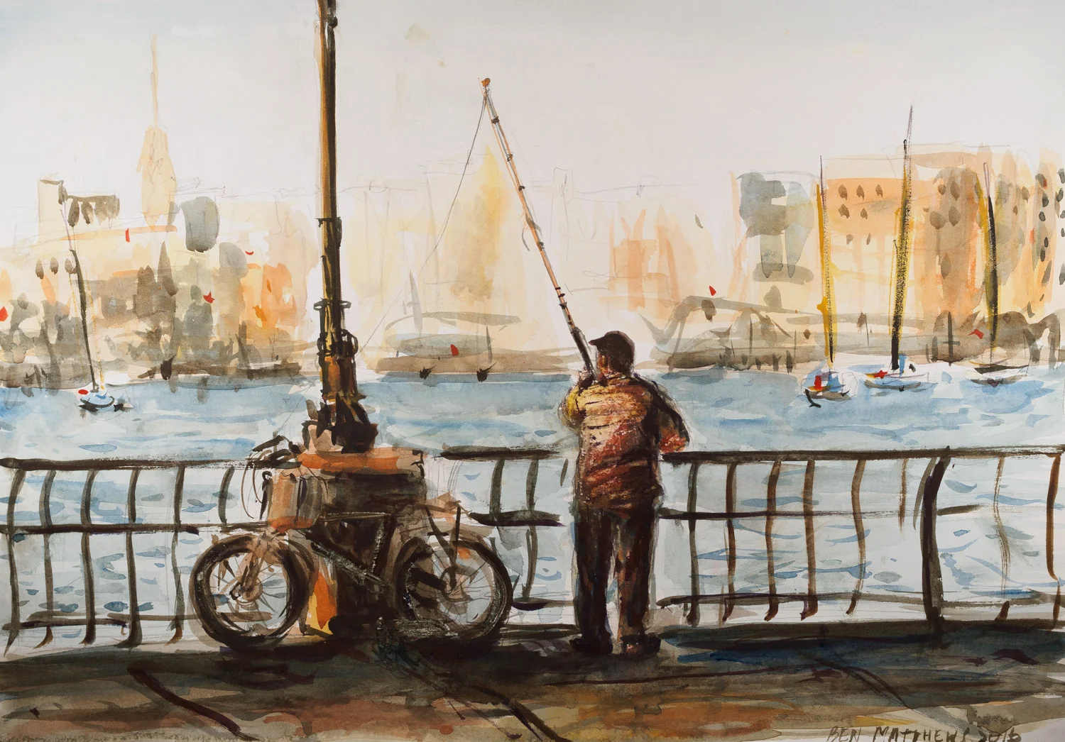 Fisherman, Battery Park, NYC
