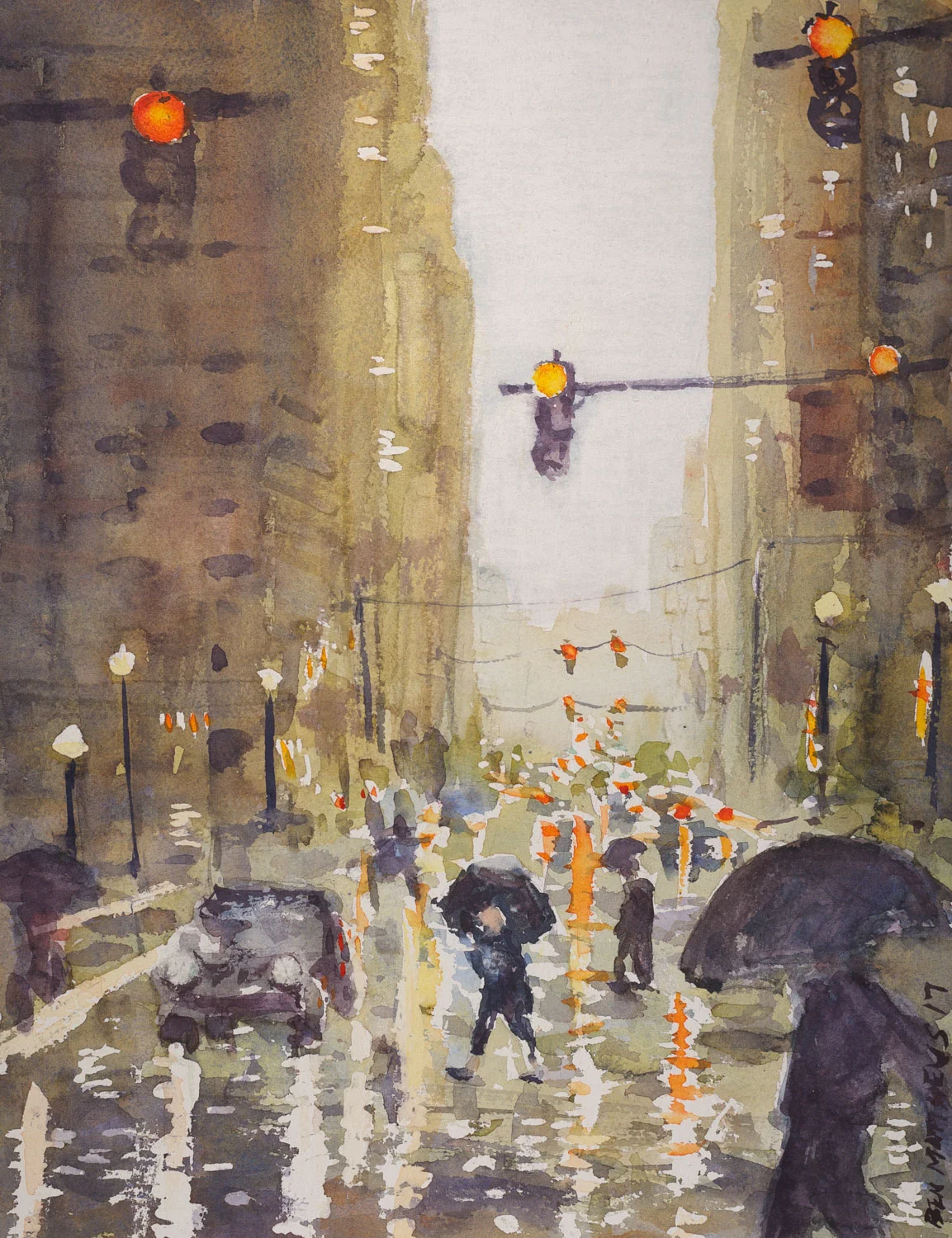 Spring Rain, Liberty Ave.