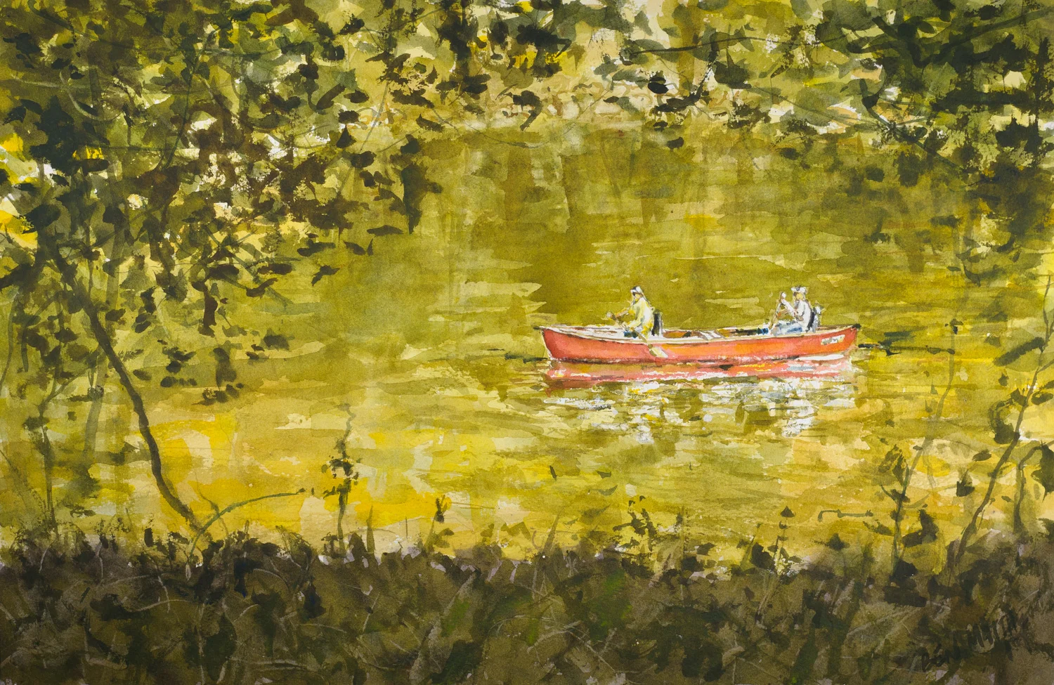 Canoers on the Yough