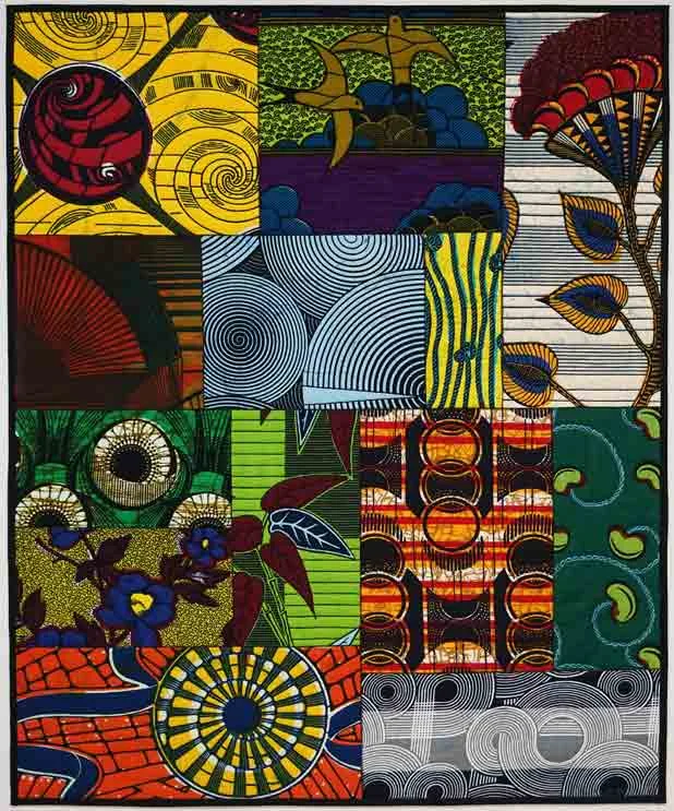 African Fabric Montage