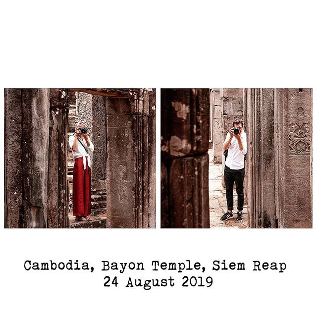 Cambodia, Bayon Temple, Siem Reap, 24 August 2019. The&nbsp;Bayon is a richly decorated&nbsp;Khmer&nbsp;temple at&nbsp;Angkor&nbsp;in&nbsp;Cambodia. Built-in the late 12th or early 13th century as the state temple of the&nbsp;Mahayana&nbsp;Buddhist&n