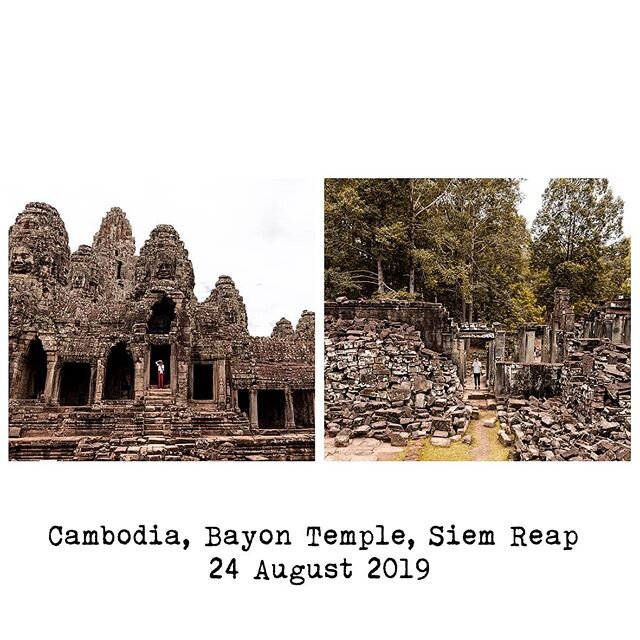 Cambodia, Bayon Temple, Siem Riep, 24 August 2019 Our last post from this trip to Cambodia. It was an amazing experience to get to know this amazing country. People reflect the feel of the particular country ❤