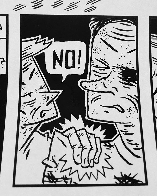 New year, last issue of Dumpling King. Almost done inking!
#comics