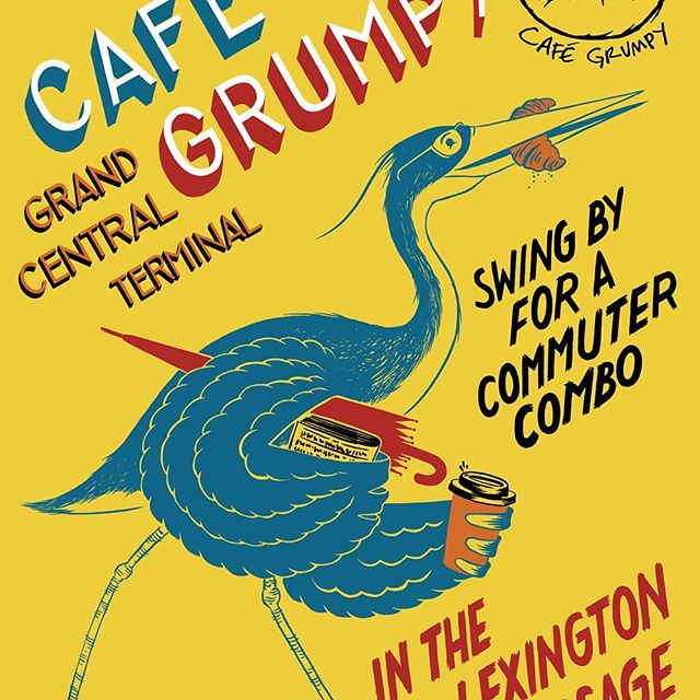 Poster for @cafegrumpy.
#illustration