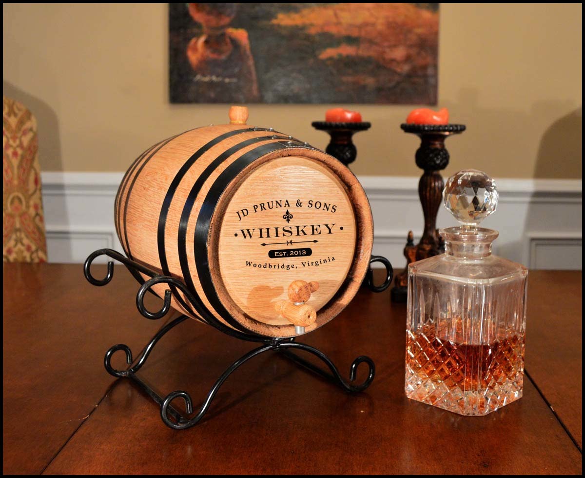Personalized White Oak Whiskey Tumbler, Wood Whiskey Tumbler