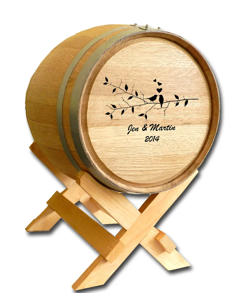 'Birds' Wedding Barrel Card Holder